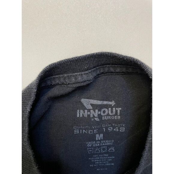 In N Out Burger California Car Graphic T-shirt Women Medium Black Short Sleeve - Picture 5 of 6